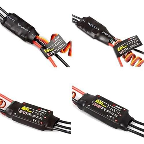 1PC EMAX BLHeli Series 6A 12A 20A 30A 40A 50A 60A 80A ESC Programmable Electronic Speed Controller for RC DIY Model Spare Parts