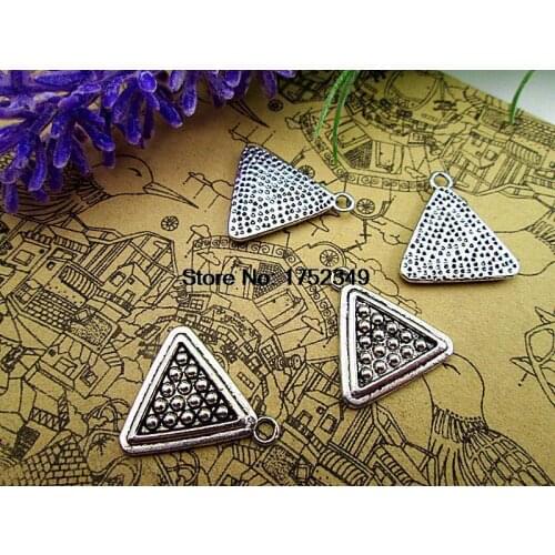 15pcs-- billiards charms Antique Tibetan silver Pool Table Rack Pendants charms 19x16mm