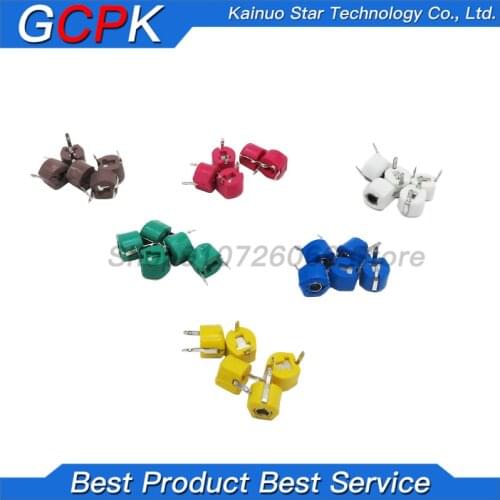 30pcs Adjustable capacitor JML06-1-5/10/20/30/40/60PF 6mm JML06-1 5PF~120PF DIP trimmer variable capacity