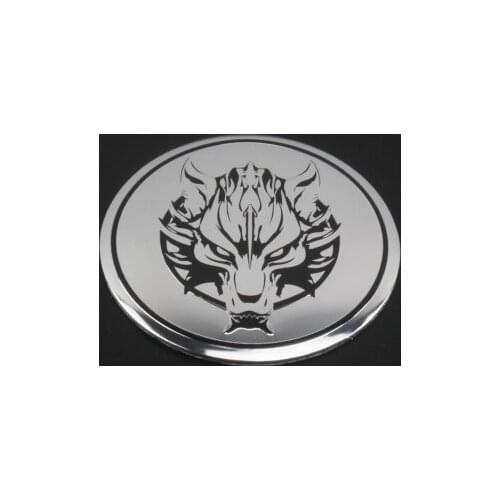4pcs 56mm Wolf Head Car Accessories Wheel Center Hub Cap Badge Emblem Decal Sticker Aluminum Sticker Tires & Rim