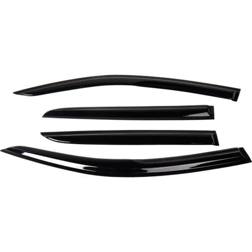 4x Black Tinted Car Side Window Visor Guard Vent Awnings SheltersRain Guard Door Visor For TOYOTA For C-HR For CHR 2017-2020