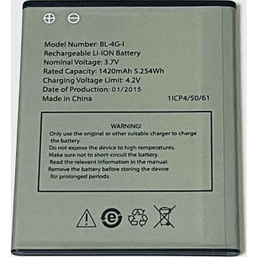 3.7V 1420mAh BL-4G-I For Highscreen Spark 2 II / DNS S4006 Battery
