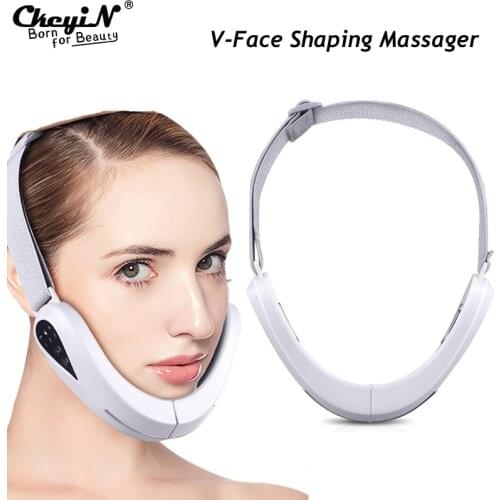 CkeyiN Face Lifting Machine V-Face Shaping Massager Vibration Slimming Double Chin Reducer V-Line Cheek Lift Up Face Slimming