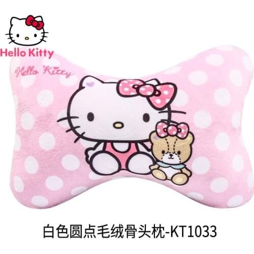 Hello Kitty Fashion Cute Cartoon Car Plush Neck Pillow Warm Car Pillow Car Interior