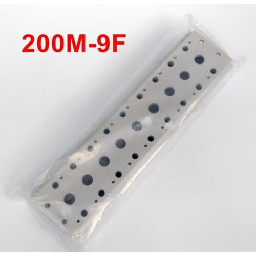 200M-9F Solenoid Valve Manifold With Screws & Rubber 9 Station Base Board 4V210/ 4A210