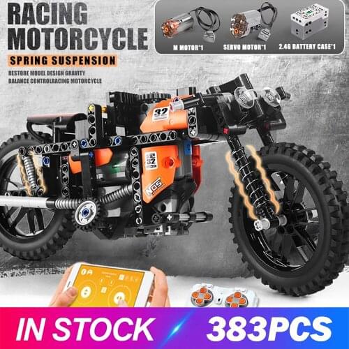 MOULD KING Motorized Car The Fast RC Motorcycle High-Tech car Model Building Blocks Assemble Bricks Kids Toys Christmas Gifts