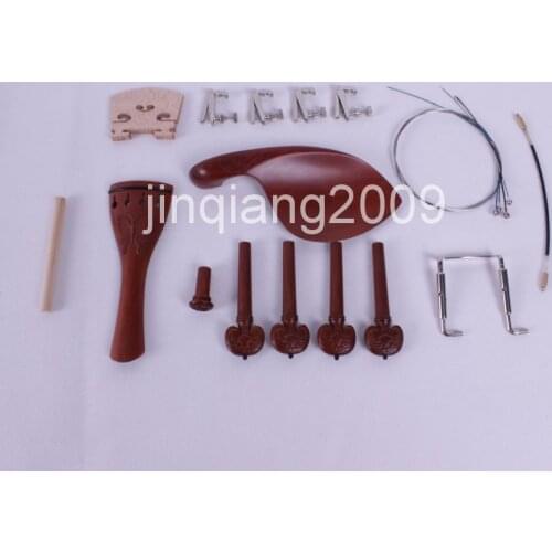 One set Violin Part Chin rest, Pegs, tailpiece Mosaic you can choose any one set