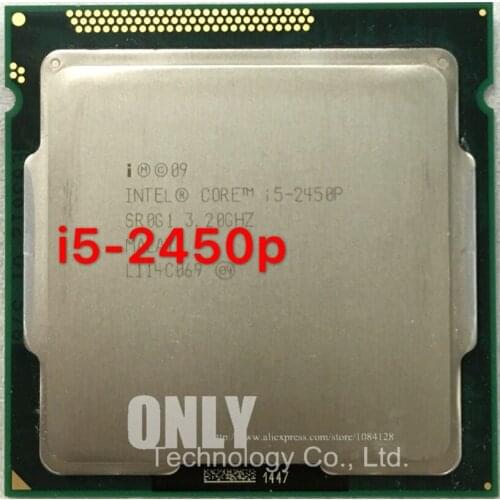 Original Processor Intel i5 2450P Quad Core 3.2GHz LGA 1155 TDP 95W 6MB Cache 32nm Desktop CPU 1 year warranty free shipping