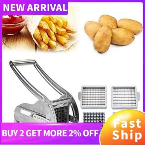 Stainless Steel Manual Potato Cutter French Fries Slicer Potato Chips Maker Meat Chopper Dicer Cutting Machine For Kitchen