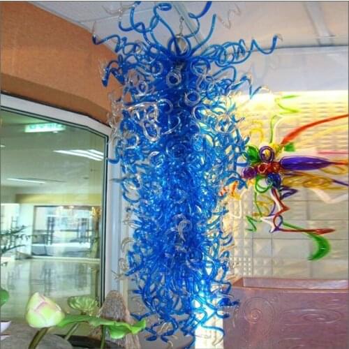 Wedding Centerpieces Multi Colored Ceiling Light Mouth Blown Glass With 110v-240v LED Bulbs