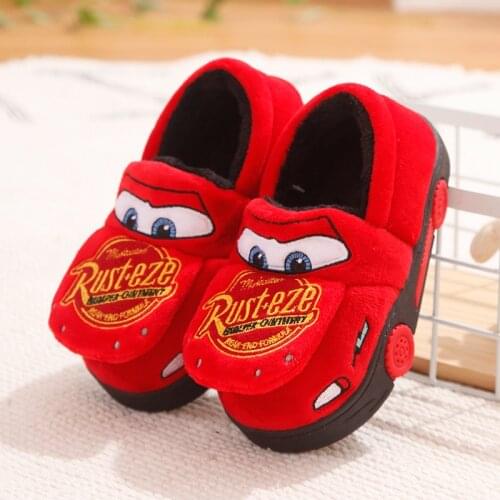 Disney baby cotton shoes car story cartoon home slippers boy warm cotton shoes baby girls slippers