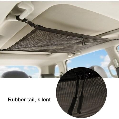 Car Storage Net Universal Mesh Organizer Pouch Bag For Car Trunk Black Mesh Trunk Car Organizer Suitable For Indoor Roof