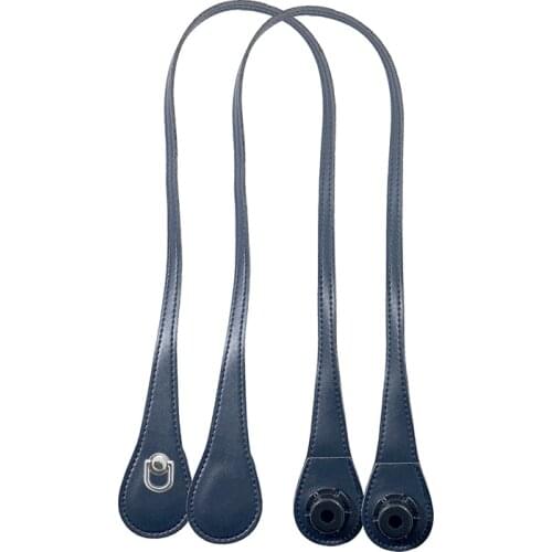 1 pair 85cm Flat Shoulder Handles D Buckle Teardrop End straps for City Chic Obag Basket Bucket Classic Mini O Bag Accessories