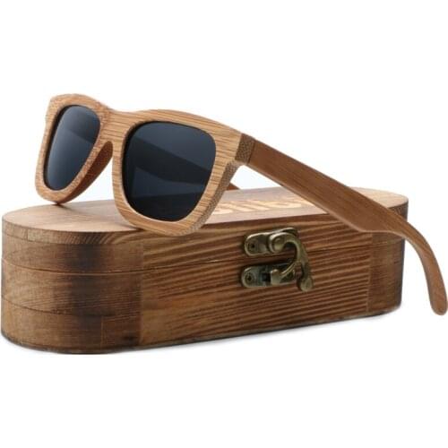 2019 Bamboo Wood Sunglasses for men, Polarized Wooden Glasses UV400 Sunglasses Engraved Wood Sunglasses gafas de sol hombre