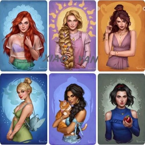 Diamond Painting Disney Princess Cartoon Character Diamond Inlaid Diamond Mosaic Diamond Embroidery Cross Stitch Kits Home Decor