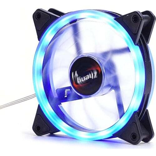 Mute RGB LED Lights Computer PC Case Cooling Fan Cooler Heat Dissipation Tool
