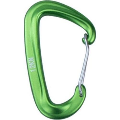 D Shaped Safety Hook Screw Lock Buckle Outdoor Mountaineering Caving Rock Climbing Carabiner Equipement Fast Security