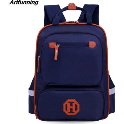 Artfunning Children shoulder strap school bag for Boys Girls Orthopedic waterproof backpacks kids schoolbags mochilas