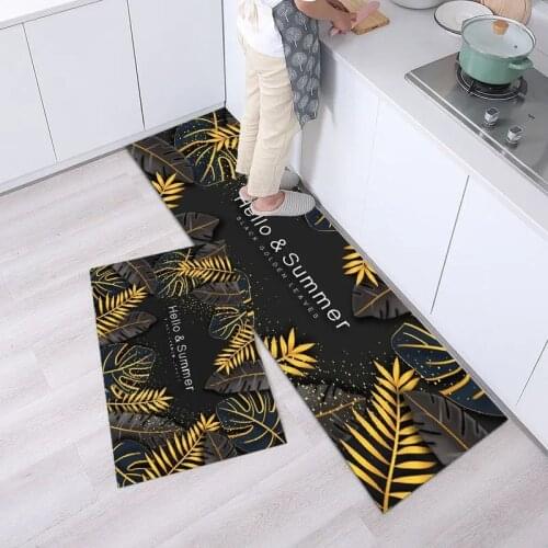 Long Kitchen Area Rugs Floor Bathroom Entrance Door Mat Washable Non-slip Bedroom Living Room Carpet Bedside Tapis Tapete