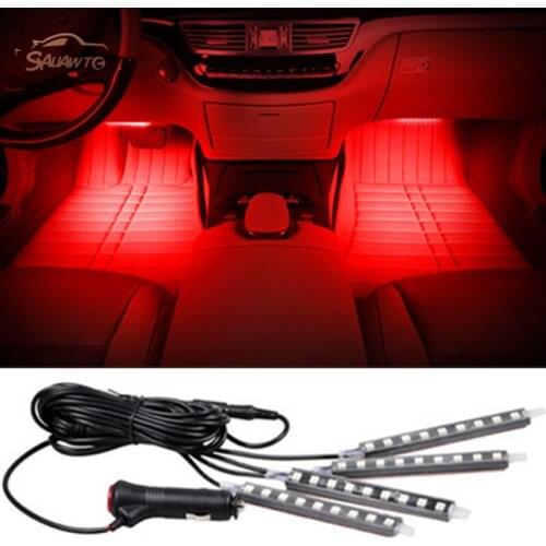 For Volvo c30 XC90 s90 v90 Xc60 S60 s40 S80 V40 V60 v70 v50 850 Car Interior Floor Foot Decoration LED Atmosphere Light Lamp