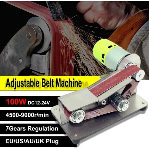 Mini Electric Belt Sander Fixed 15 degree Angle Grinder DIY Polishing Grinding Machine Cutter Power Tools Cutter Edges Sharpener