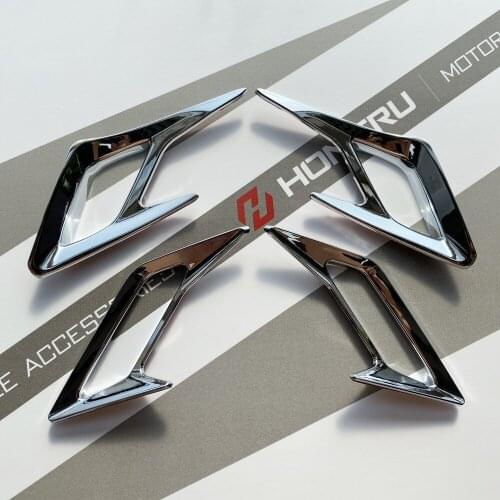 Chrome For Honda Goldwing GL1833 GL1800 2018 2019 2020 Side Panel Vent Trims & Front Fender Vent Trims