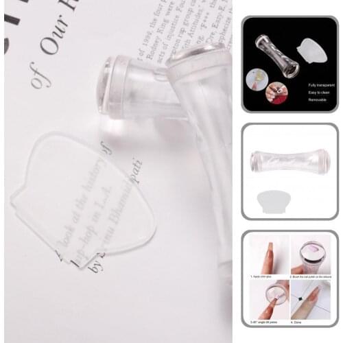 Wear-Resistant Transparent Transparent Seal Stamp Nail Stamping Tools for Home Use