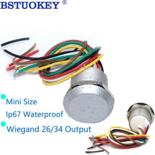 Mini Wiegand 26 34 125khz 13.56Mhz Rfid Card Reader Door Access Control Slave Reader Proximity RFID Card Reader IP67 Waterproof