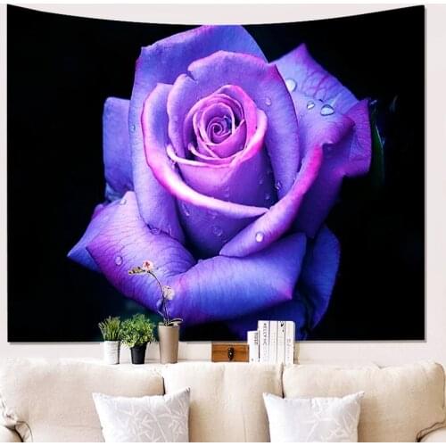 3D rose pattern Hanging Wall Tapestries Mandala Bohemian Tapestry Landscape Wallpaper Background cloth Wall decoration blanket