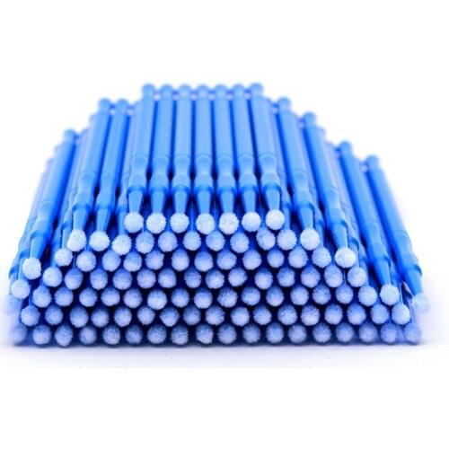 100Pcs Disposable Micro Eyelash Extension Applicator Mascara Brush Stick Swabs Individual Mascara Micro Brush Stick