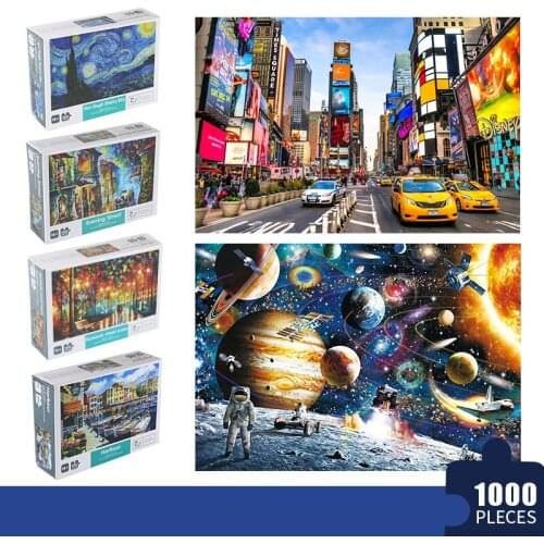 Jigsaw Puzzles 1000 Pcs Paper Assembling Picture Scenery Puzzles Adult Child Relaxing Game Educational Toy World Famous Painting