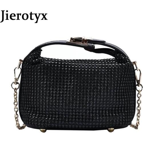 JIEROTYX Luxury Brand Casual Shoulder Bags For Women New Designer Shoulder Bags Diamond Decoration Crossbody Bag Sac Main
