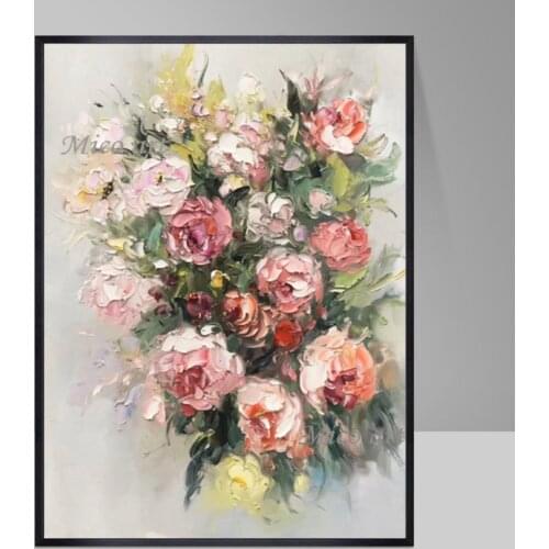 Hand Painted Oil Painting Beautiful Color Stone Paintings On Canvas Square Modern Decoration Home Decoration Paintings Art