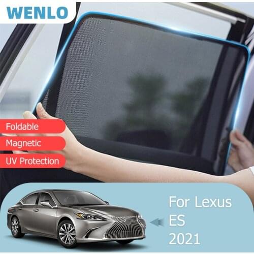 For Lexus ES 2019-2021 Front Windshield Car Sunshade Side Window Blind Sun Shade Magnetic Blocker Cover Visor Mesh Frame Curtain