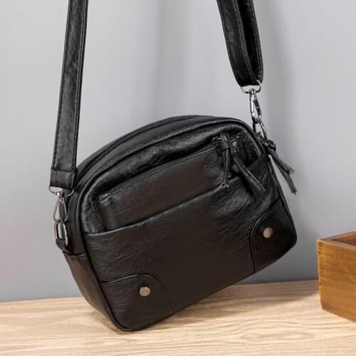 Vintage Small Sqaure Bag For Women Soft PU Leather Crossbody Bag Casual Shoulder Bag Brands Lady Messenger Handbag and Purse sac