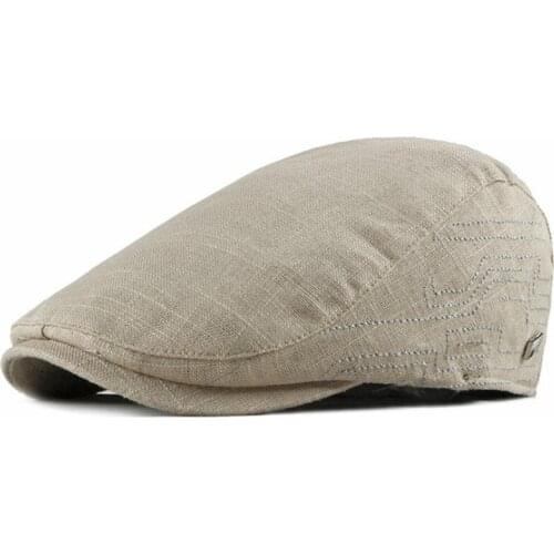 XdanqinX Adjustable Size Men British vintage Beret 2020 Summer Breathable Female Hats Womens Casual Retro Sports Cap Couple Hat