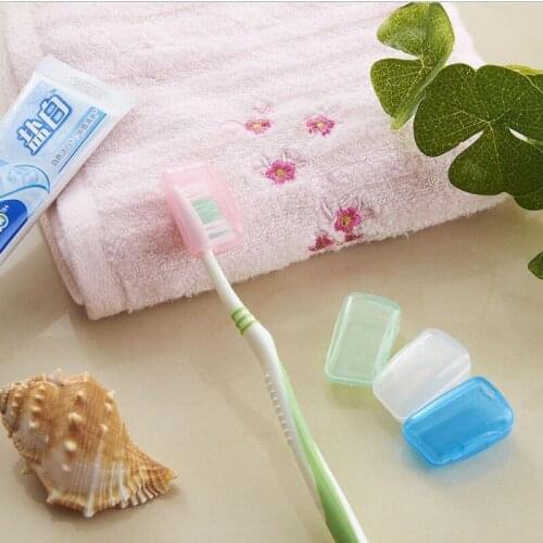 10pcs/2sets Portable Travel Toothbrush Head Cover Box Toothbrush Case Protective Caps Health Germproof Toothbrushes Protector