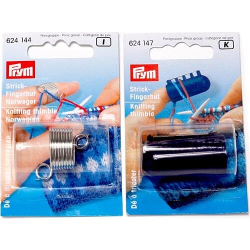 2PCS/Set 2 yarn/4 yarn guides Prym Strick-Fingerhut Knitting Thimble Original authentic 624144 624147