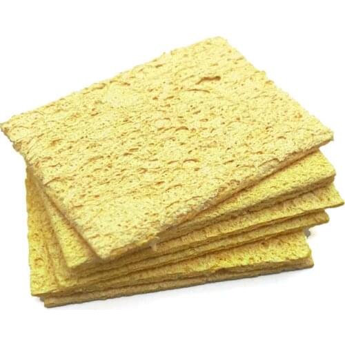 20pcs 50x35mm Solder Iron Tip Welding PCB Cleaning Pads Universal Soldering Iron Replacement Sponges