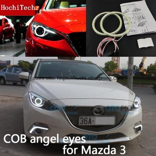 5 sets wholesale High Quality COB Led Light White Halo Cob Led Angel Eyes Ring Error Free for mazda 3 2010 2011 2012 2013 2014