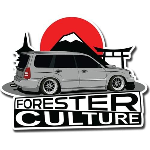 Car Stickers Decor Motorcycle Decals Forester Culture Decorative Accessories Creative Sunscreen Waterproof Suitable for Car