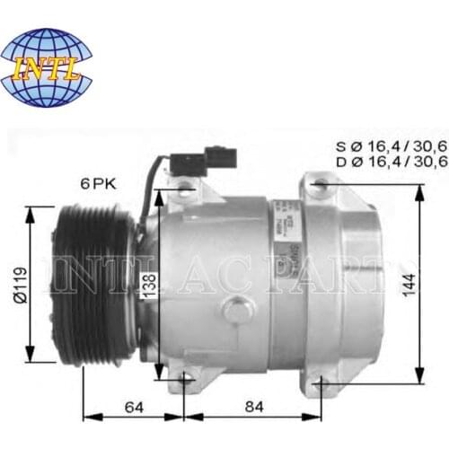 V5 Auto Car AC Compressor For SSANGYONG REXTON 2.9 /3.2 / 2.7 Xdi 6611304415 714956 6611304915 6611305011 TSP0155880 92010948