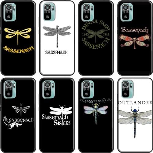 Outlander Sassenach Dragonfly Case For Xiaomi Redmi Note 10 Pro 8 7 K40 8T 9S 9C 9A 8A 7A 9T Note 9 8 Pro Phone Cover