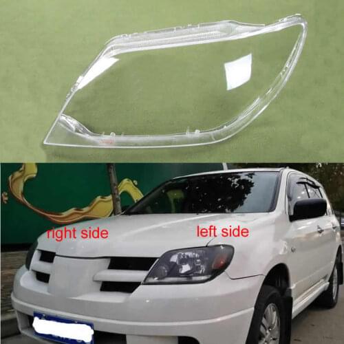 For Mitsubishi Outlander 2004 2005 2006 Headlight Cover Lamp Shade Headlights Shell Lampshade Headlamp Cover Lens Glass