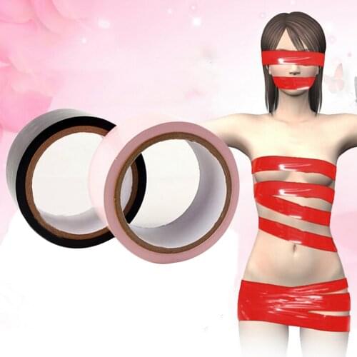 1Roll PVC Duct Tape Elastic Sticky Bondage Binding Tape Tied Fetish Restraint Belt Tapes