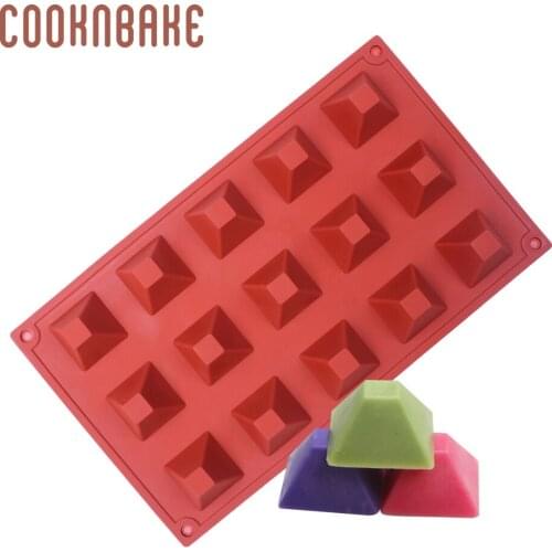 Pyramid chocolate mold silicone mould for cake pastry baking biscuit candy gummy ice tray cake decoration tool DIY birthday