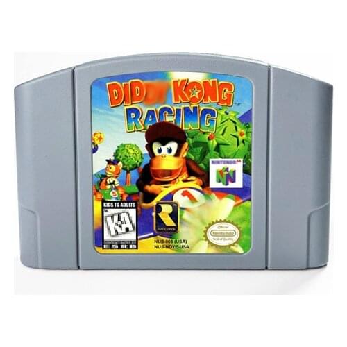 Diddy Kong Racing For 64 Bit Game Cartridge USA Version NTSC Format