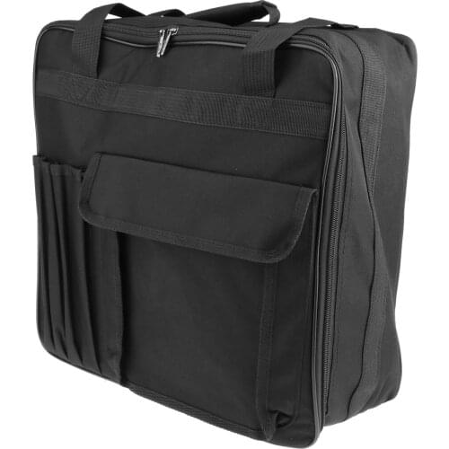 Compact Snare Drum Carry Storage Bag Backpack Case With Outside Pockets
