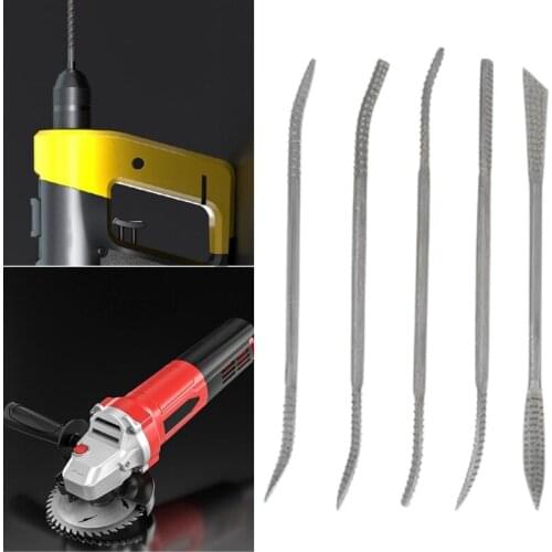 M89B 8 Pcs Durable Wood Riffler File Set 200mm for Woodworking Carving Hand Tools Needle File Alloy Lapidary Bent Ceramic