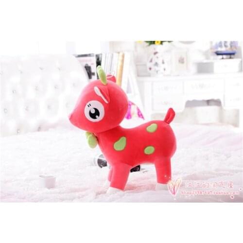 About 30cm cartoon red sika deer plush toy,soft toy Christmas gift h756